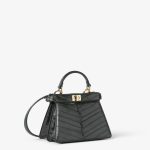 FENDI Peekaboo ISeeU Petite Forest green inlaid hagfish leather bag - Image 4